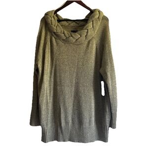 New Direction NWT Women's 3X 768 Antique Gold Shinning Moment Long Sleeve‎ Top